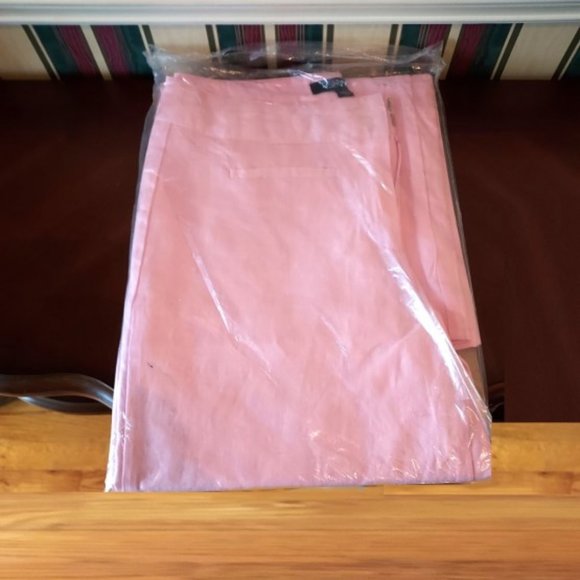 Chadwicks of Bosten Pink Lemonade Linen Wide Leg Dress Pants Size 4 NWT - Picture 2 of 5